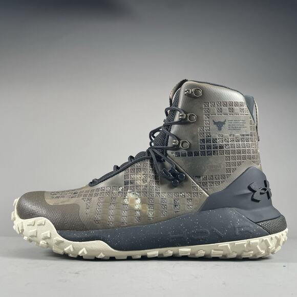 Under Armour Other - Under Armour HOVR Dawn WP 2.0 Project Rock Mens 11.5 M Camo Waterproof Boots NEW